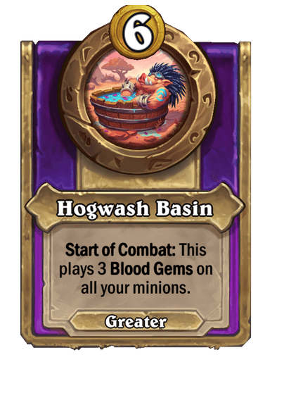 Hogwash Basin Hearthstone kártya