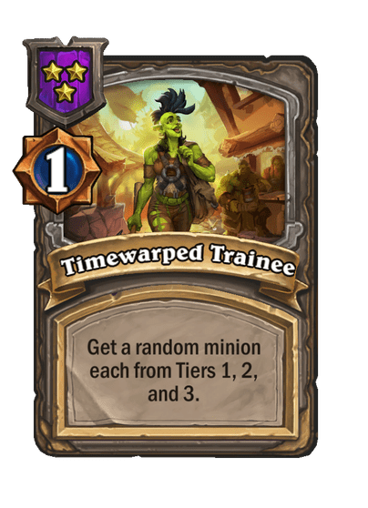 Timewarped Trainee