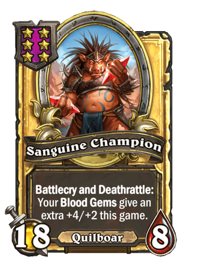 Sanguine Champion Hearthstone kártya