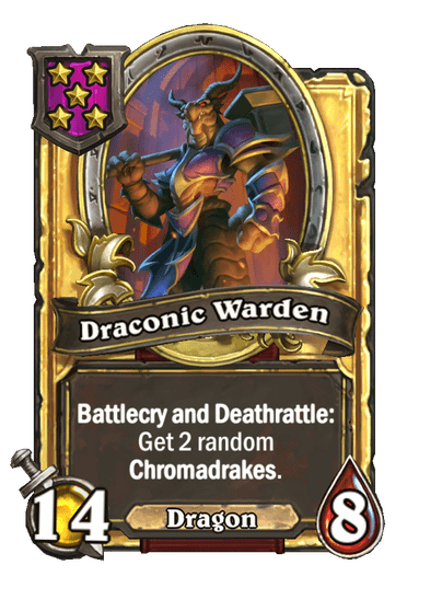 Draconic Warden Hearthstone kártya