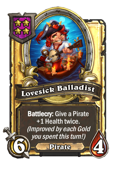 Lovesick Balladist Hearthstone kártya