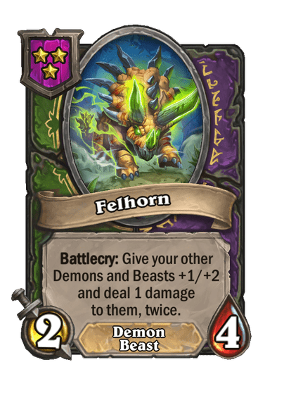 Felhorn Hearthstone kártya