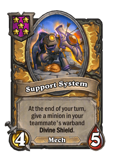 Support System Hearthstone kártya
