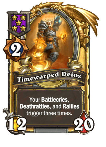 Timewarped Deios Hearthstone kártya