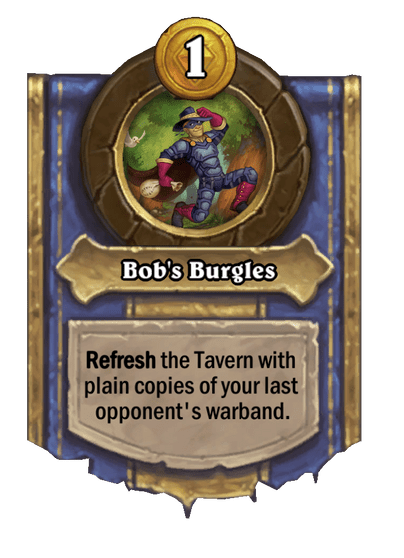 Bob's Burgles Hearthstone kártya