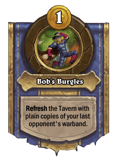 Bob's Burgles Hearthstone kártya