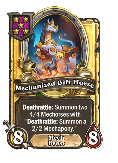 Mechanized Gift Horse Hearthstone kártya