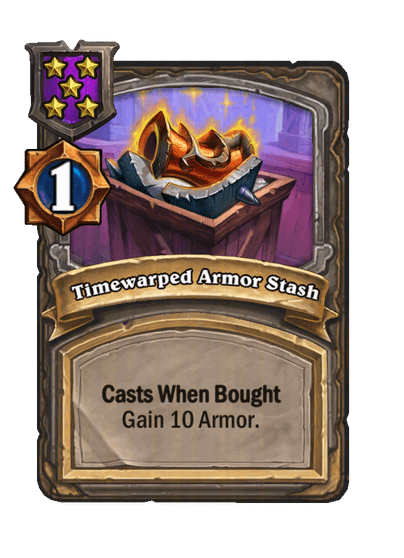 Timewarped Armor Stash Hearthstone kártya
