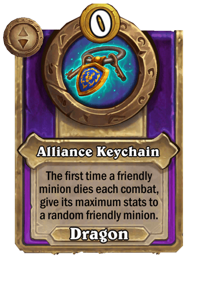Alliance Keychain Hearthstone kártya