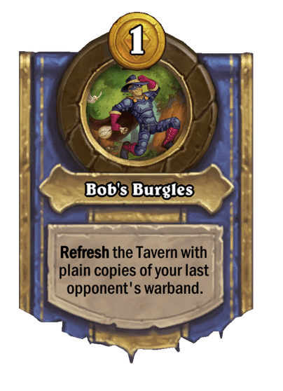 Bob's Burgles Hearthstone kártya