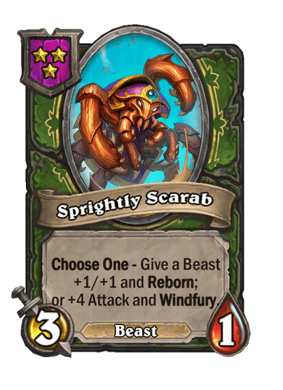 Sprightly Scarab Hearthstone kártya