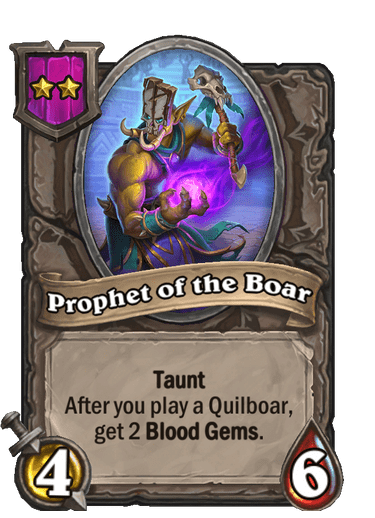 Prophet of the Boar Hearthstone kártya