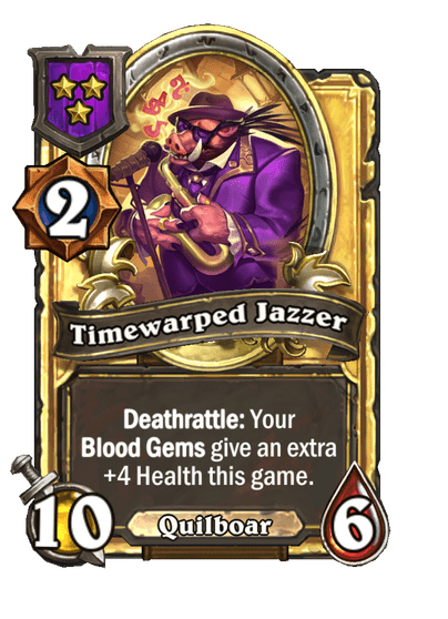 Timewarped Jazzer Hearthstone kártya