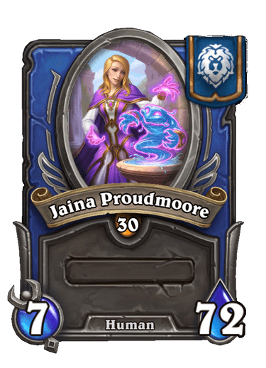 Jaina Proudmoore Hearthstone kártya
