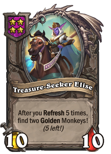 Treasure-Seeker Elise Hearthstone kártya