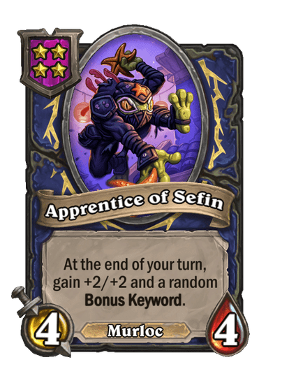 Apprentice of Sefin Hearthstone kártya