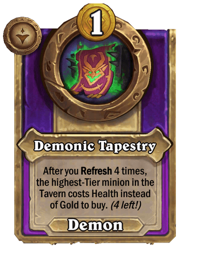 Demonic Tapestry Hearthstone kártya