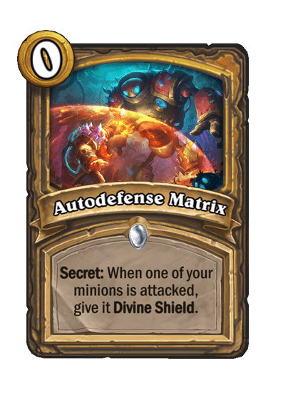 Autodefense Matrix Hearthstone kártya