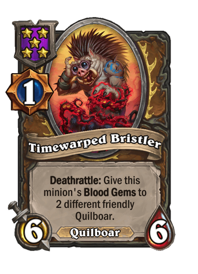 Timewarped Bristler Hearthstone kártya