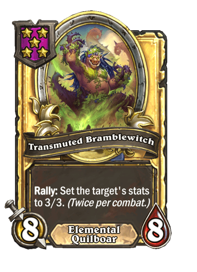 Transmuted Bramblewitch Hearthstone kártya
