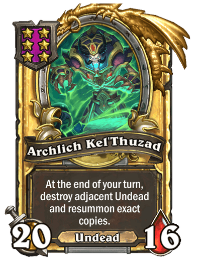 Archlich Kel'Thuzad Hearthstone kártya