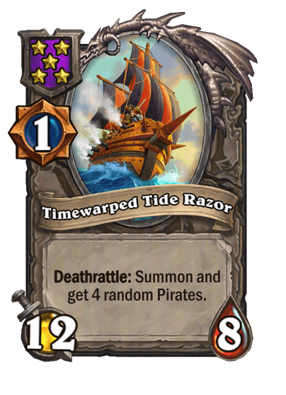 Timewarped Tide Razor Hearthstone kártya