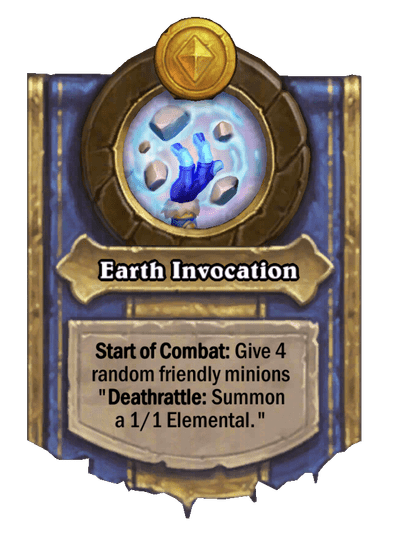 Earth Invocation Hearthstone kártya