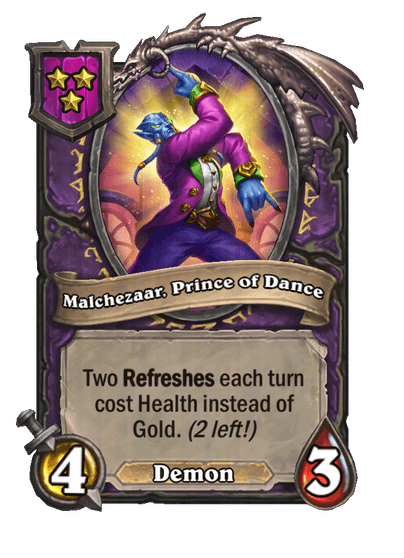 Malchezaar, Prince of Dance Hearthstone kártya