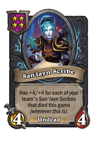 San'layn Scribe Hearthstone kártya
