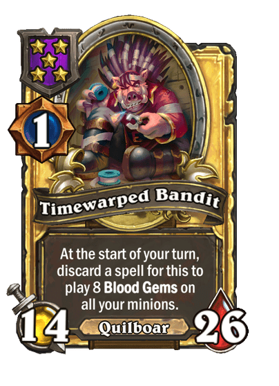 Timewarped Bandit Hearthstone kártya