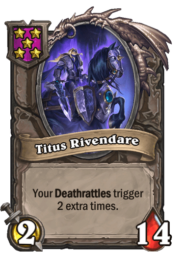 Titus Rivendare Hearthstone kártya