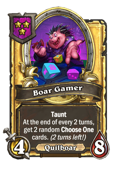 Boar Gamer Hearthstone kártya