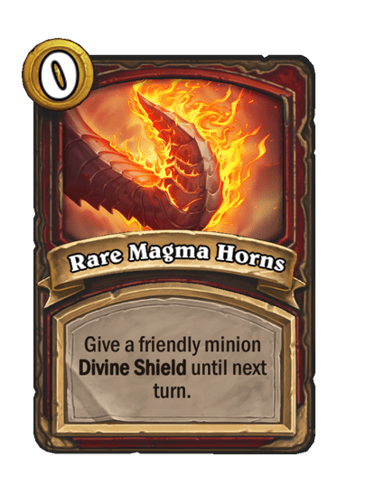Rare Magma Horns Hearthstone kártya