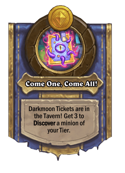 Come One, Come All! Hearthstone kártya