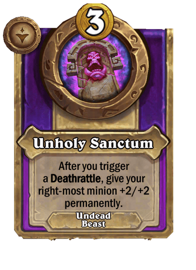 Unholy Sanctum Hearthstone kártya