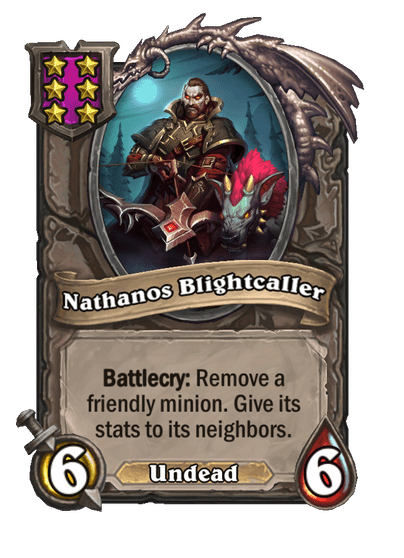Nathanos Blightcaller Hearthstone kártya