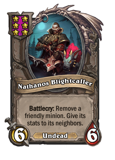 Nathanos Blightcaller Hearthstone kártya
