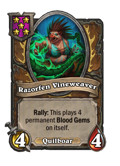 Razorfen Vineweaver Hearthstone kártya
