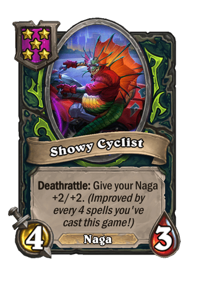 Showy Cyclist Hearthstone kártya