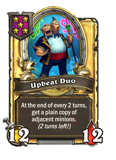 Upbeat Duo Hearthstone kártya