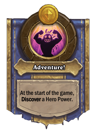 Adventure! Hearthstone kártya