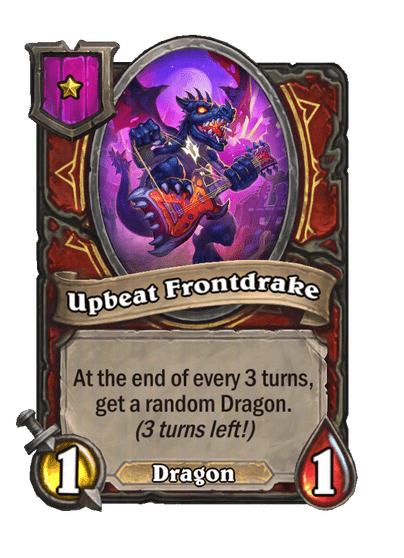 Upbeat Frontdrake Hearthstone kártya