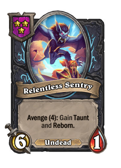 Relentless Sentry Hearthstone kártya