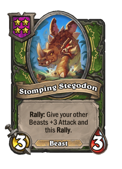 Stomping Stegodon Hearthstone kártya