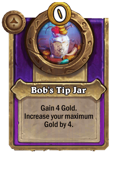 Bob's Tip Jar Hearthstone kártya