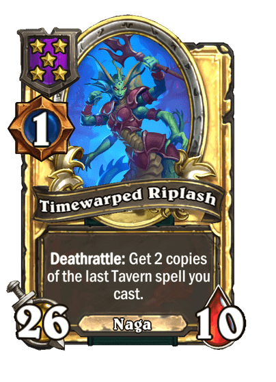 Timewarped Riplash Hearthstone kártya