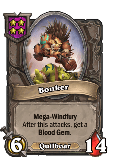 Bonker Hearthstone kártya