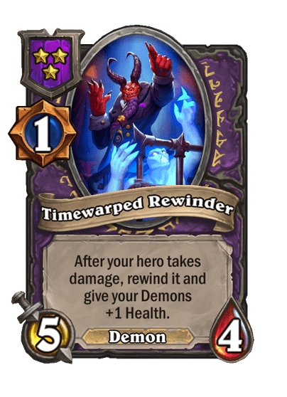 Timewarped Rewinder Hearthstone kártya