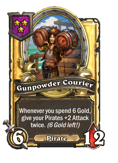 Gunpowder Courier Hearthstone kártya