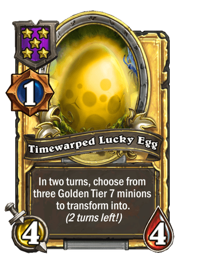 Timewarped Lucky Egg Hearthstone kártya